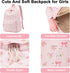 Backpack 17 inch Floral-1) BTOOP School for Girls Teens Large Corduroy Bookbag Lightweight Casual High School College