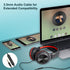 SIMOLIO Kids Wired Headphones with Microphone, Foldable Over Ear Headset for School Travel, Volume Limiter & Share