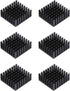 6pcs Small Aluminum Heatsink 25x25x10mm - Cooling Radiator with Thermal Conductive Tape for ASUS ROG Ally