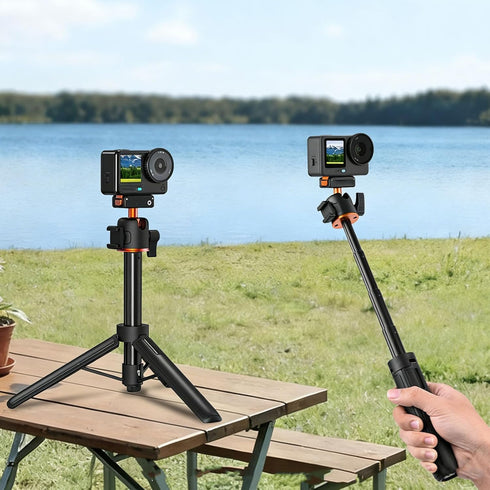 Naroote 2 1 360 6 Selfie Stick Tripod, Magnetic in Extendable Handle with Ball Head, Ideal for OSMO Action Action