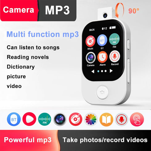Aoresac MP3 2.01 Inch (16GB) Portable Player with Touchscreen Metal Frame Built in Camera, Full Touch Screen, Hi Fi