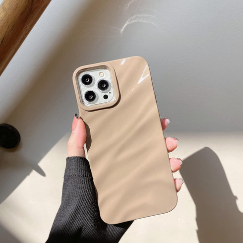 QLTYPRI Compatible with iPhone 12/iPhone 12 Pro Case, Cute Wave Water Ripple Pattern