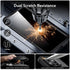 ESR Armor Series Case Set for iPhone 15 Pro Max, Clear Black, Military-Grade, Scratch Resistant, MagSafe Compatible,