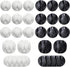 24 Pieces Adhesive Cable Clips Viaky Wire Management Desk Cable Organizer Cord Clips, Black and White - Home, Office,