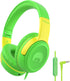 rockpapa Share 1 Kids Headphones Wired with Microphone & Share Port, 85dB/94dB Volume Limited, Cute Foldable