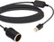 USB A Male to 12V Socket Female Cable Adapter - Black (10.5ft)