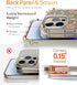 Gingerbread Man Pattern Clear Phone Case for iPhone 15 Pro Max, Slim Shockproof Soft TPU Cover for Boys & Girls 6.7"