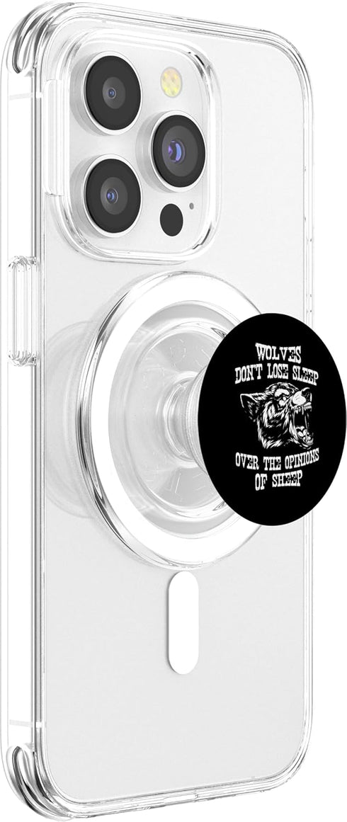 PopSockets MagSafe PopGrip for iPhone: Wolves Don't Lose Sleep Over Opinions Of Sheep Wolf Gift