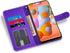 Asuwish Phone Case for Samsung Galaxy A11/M11 | Tempered Glass Screen Protector, Glitter Wallet Cover, Card Holder