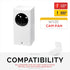 Screwless Tilted Wall Mount Kit for Wyze Cam Pan, VHB Stick On, Full Tilt & Pan Function, Strong Adhesive Mount, White
