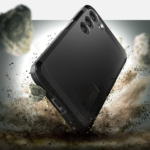 Galaxy S23 Case (2023) - Spigen Tough Armor in Black, built for ultimate protection and style.