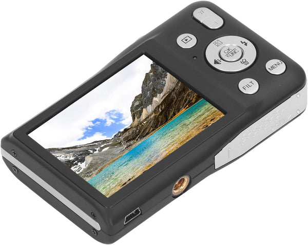 Small Digital Camera, Beauty Filter 16X Zoom Compact for Photo and Video, 750mAh Battery for Teens