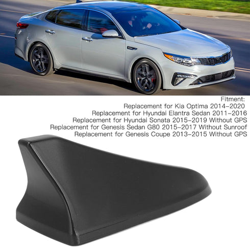 Fydun 96219 D5000EBQK 20142020 Car Shark Fin Antenna Cover Roof Aerial Base for Optima for Sonata Genesis Sedan Coupe