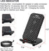 Wireless Charging Station, 15W Fast Qi-Certified Inductive Phone Charger Dock Compatible with iPhone 15 14 13 12 11 Pro