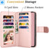 Takfox 11, 11 6.1 11-Rose Wallet Case for iPhone iPhone Leather Wallet Case with ID Credit Card Holder Slots Folio Flip