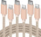 Marchpowe USB C to Lightning Cable, MFi Certified iPhone 14 Fast Charger Cord, 3Pack 6ft Charging Cable