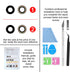 2PCS ASDAWN Back Camera Lens Glass Replacement for iPhone 8 4.7 Inches with Pre-Installed Adhesive