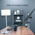 VIVO Dual Monitor Desk Mount, Heavy Duty Adjustable Steel Stand for 2 Screens up to 30 inches, Gray Color