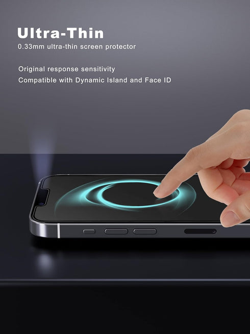 2 Pack Matte Screen Protector for iPhone 12 Pro Max 6.7 inch, Anti-Fingerprint Anti-Glare Tempered Glass Easy