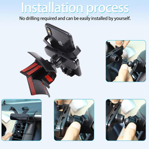 Lcojicep Car Navigation Screen Mobile Phone Holder for Nissan Pathfinder 2013-2018 (Left Style B)