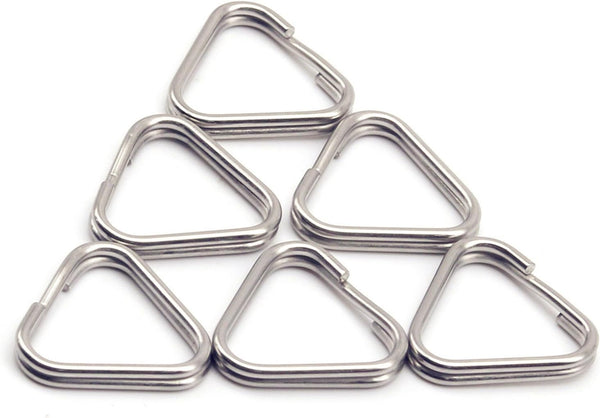 HITHUT 6pcs Camera Eyelet Ring Split Ring Lug Ring Triangle Strap Ring Hook
