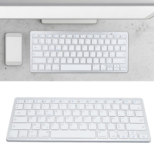 Zopsc Portable Compact Bilingual Language Keyboard, Bluetooth Keyboard for iOS, Android, Windows