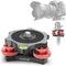 Tripod Head Leveling Base Camera Leveler, Aluminum Alloy 3 Axis Tri Wheel Head with +/-5 Degree Adjustment