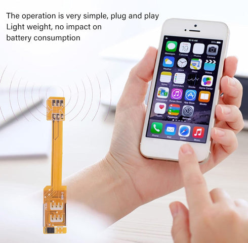 Diyeeni 8.4x1.6cm SIM Card Extender for Android Phones, Dual Card Adapter, FPC Material, Lightweight, Easy Install