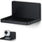 BRAINWAVZ Universal Floating Shelf Mount for Security Cameras, Baby Monitors, Speakers, Plants & More, Black