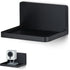 BRAINWAVZ Universal Floating Shelf Mount for Security Cameras, Baby Monitors, Speakers, Plants & More, Black