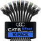 Ultra Clarity Cables Cat 6 Ethernet Cable 6 Feet (10 Pack), Cat6