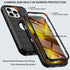 iPhone 13 Pro Max Case with Belt Clip Holster & Kickstand - Heavy Duty Shockproof Drop Protection, Black