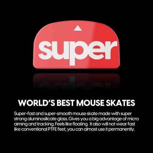 Superglide2, New Controllable Speed Textured Surface Mouse Feet/Skates, Ultra Strong Glass for Logitech G Pro X
