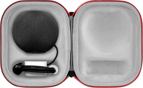 Geekria Hard Shell Case for APPL HomePod Mini Bluetooth Speakers, Replacement Travel Bag, Black