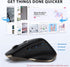 iClever Bluetooth Mouse, Wireless Dual Device Mouse with 5 Adjustable DPI, Rechargeable, Ergonomic Design for Laptop, PC