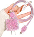 Luxury Cable Protector for iPhone Charger, Clear Wave Edge Glitter Design, USB Case Wire Saver for iPhone XR 8 11 12 13