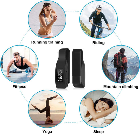 2-Pack Clip Holder Accessory for Fitbit Inspire or Inspire HR, Black + Soft Pink (not for Inspire 2)