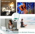 The Waves Vinyl Player, Bluetooth Speaker, 2024 New Portable Vintage Speaker with Adjustable Light and Time