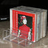 Pmsanzay Clear Acrylic CD DVD Holder, Storage Box for 14 Standard CD Cases, Media Shelf Organization