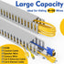 REFLYING 123in 1.57" Hx1.57 15.4''L(8 Open Slot Wiring Raceway Cable Duct, Cable Management Channel Cord Track,Desk