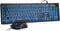 Rii Wired Keyboard and Mouse Combo, Three Colors Backlit, Quiet Input Gaming Set for School and Office