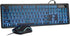 Rii Wired Keyboard and Mouse Combo, Three Colors Backlit, Quiet Input Gaming Set for School and Office