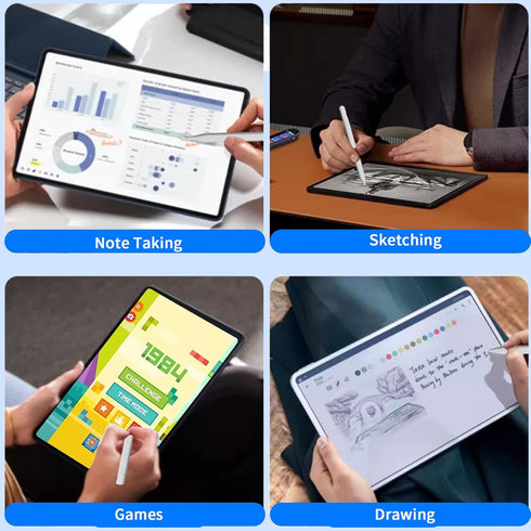 Stylus Pens for Touch Screens, Universal Fine Point iPad Pencil with Magnetic Adsorption for iPhone/iPad/Android - White