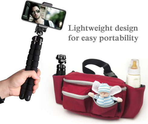 UBeesize Premium Flexible Phone Tripod with Remote and Phone Mount, Mini Tripod Stand for Camera, GoPro