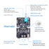 Wuzhi Audio 2PCS ZK-1001B TPA316D2 DC7-24V 100W, Mono Bluetooth Amplifier Board with Chip, Wide Voltage Input Peak