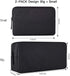 imComor Universal Electronics Accessories Case - 2-Pack Portable Soft Carrying Case Bag Wire Cable Organizer for Hard