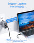 etguuds Long USB C to USB C Cable, 20ft, 1-Pack, Nylon Braided Cord for Samsung Galaxy, Note, LG, Moto, and Tablets
