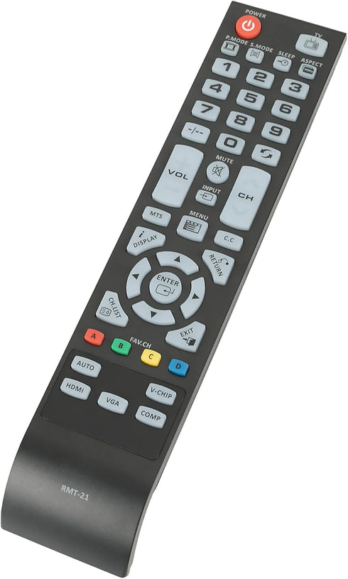 New TV Remote RMT-21 - Compatible with Westinghouse LED TV Models CW40T2RW, CW40T6DW, CW40T8GW, CW50T9YW
