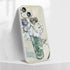 Van Gogh Carnations Glass Case for iPhone 13 - Thin Soft TPU Phone Cover