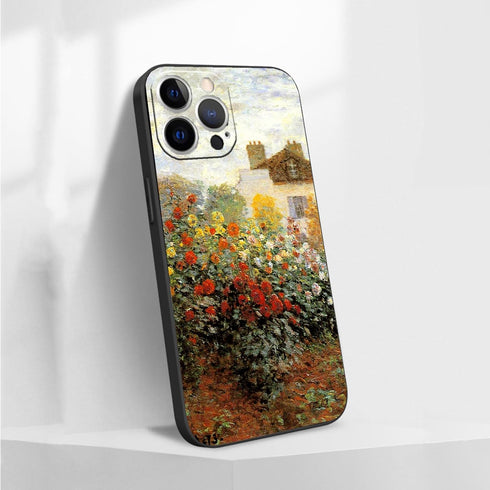 Case for iPhone 15 Pro Max, Classic Art Monet Painting Retro Landscape Phone Case for Women Men, Flexible TPU Slim Protective Phone Cover iPhone 15 Pro Max